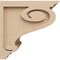 Ekena Millwork 10"W x 10"D x 10"H Wide Scroll Rough Cedar Woodgrain TimberThane Corbel, Primed Tan CORUR10X10X10SCRRCPR - alternate 5